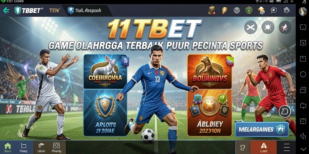 Screenshot gameplay 11TBET menunjukkan aksi mendebarkan dalam permainan olahraga.