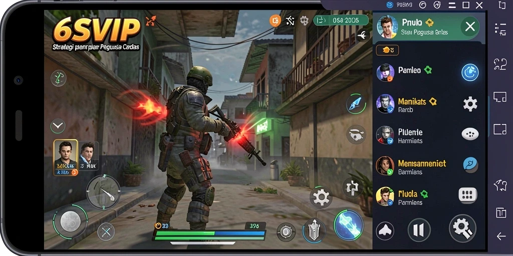 Screenshot permainan 6SVIP menampilkan strategi yang mendebarkan.