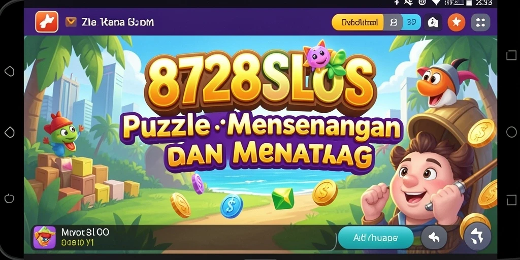 Screenshot gameplay 8728SLOTS yang menampilkan tantangan puzzle.