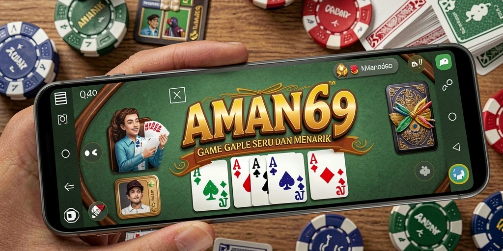 Tampilan gameplay AMAN69 yang seru dan mengasyikkan dalam permainan Gaple.
