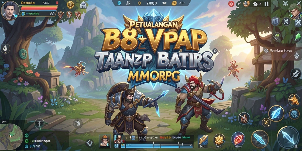 Screenshot menampilkan pertarungan epik dalam dunia B8VIP.