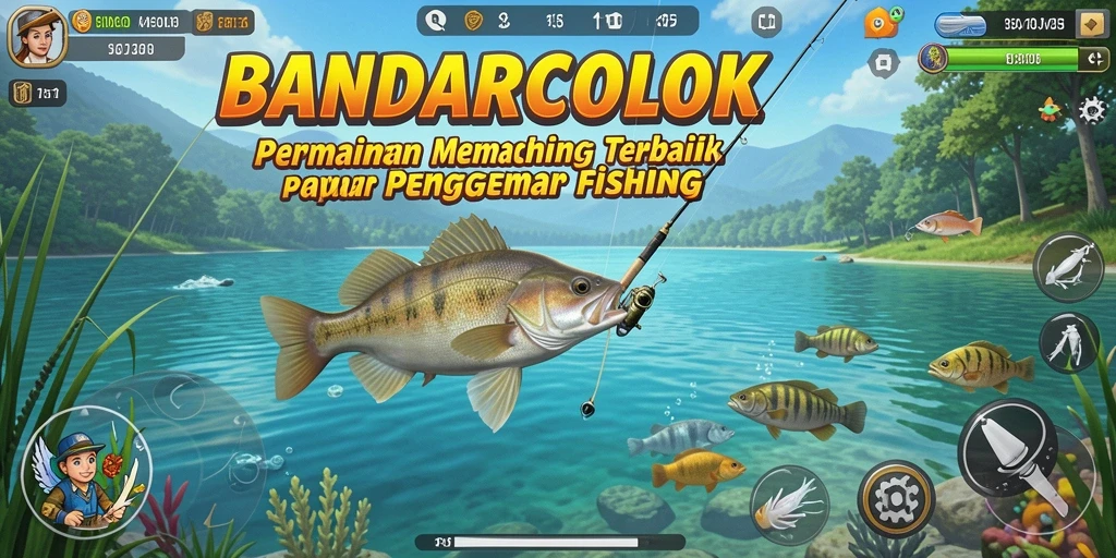 Screenshot utama BANDARCOLOK menampilkan gameplay memancing yang seru dan menarik.