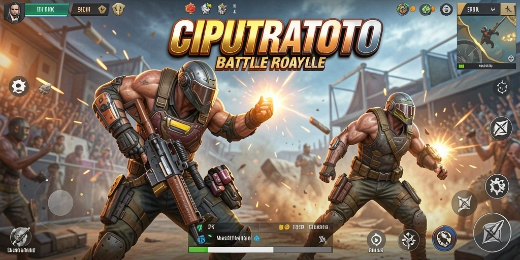 Screenshot gameplay CIPUTRATOTO dengan aksi bertarung seru.