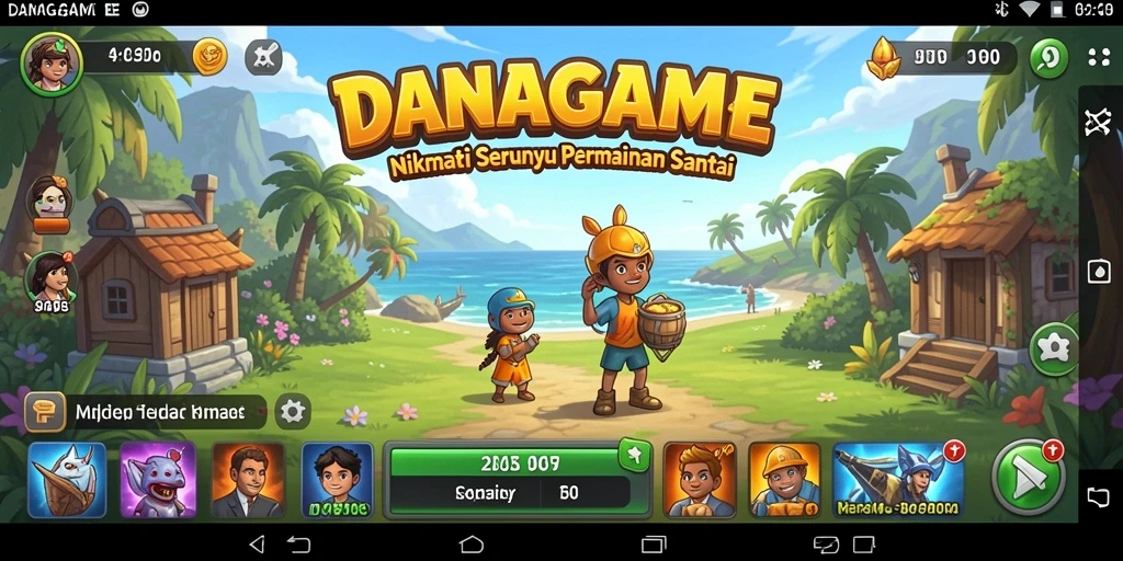 Screenshot menunjukkan gameplay santai DANAGAME yang menarik.