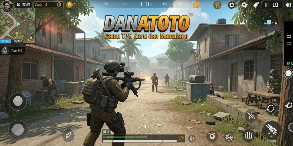 Tampilan gameplay menarik dari DANATOTO yang menampilkan aksi TPS.