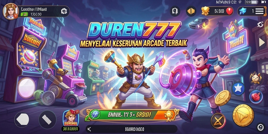 Tampilan menarik dari gameplay Arcade DUREN777 yang penuh aksi.