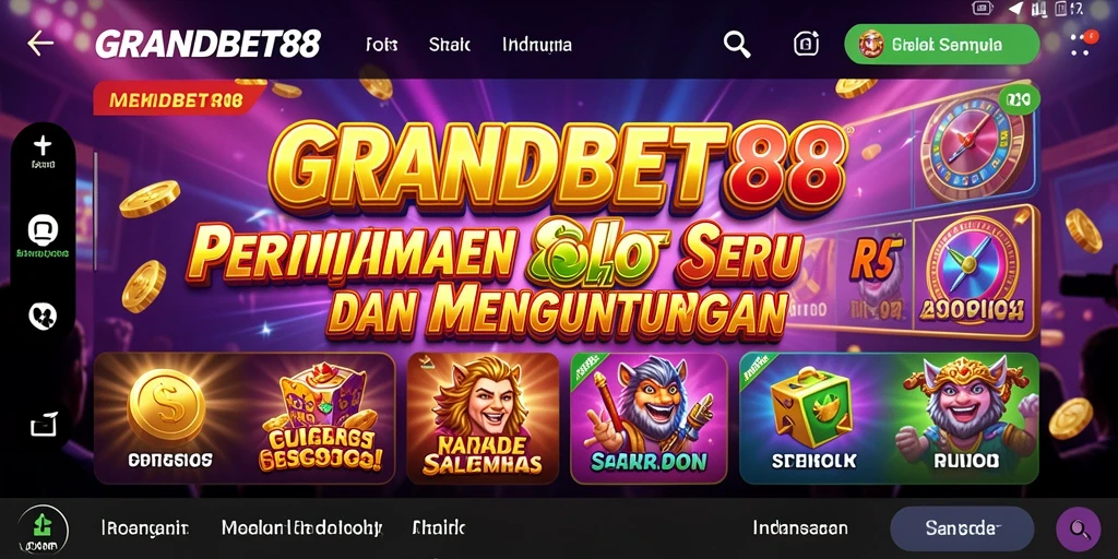 Tampilan menarik gameplay slot di GRANDBET88.