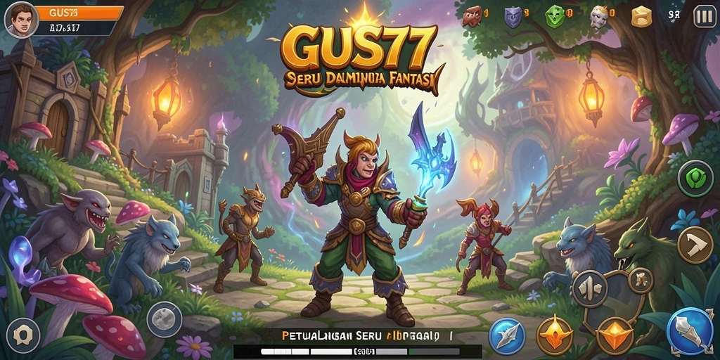 Tampilan gameplay petualangan yang menegangkan di GUS77.