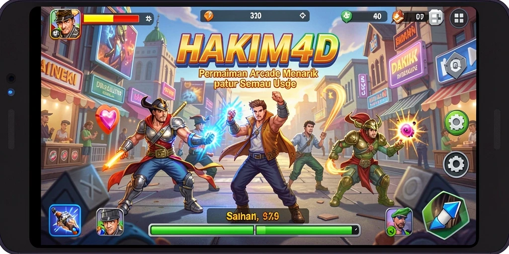 Tampilan gameplay HAKIM4D yang seru dan penuh aksi.