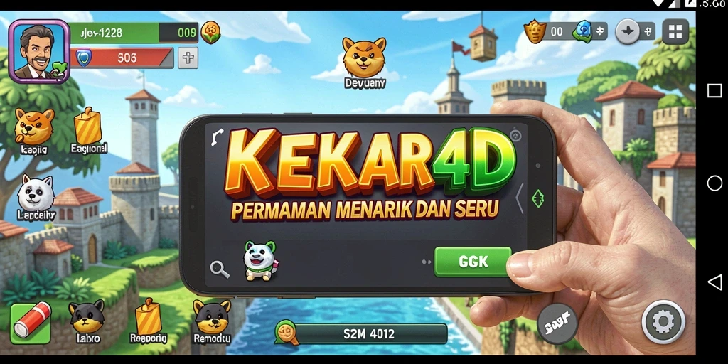 Tampilan gameplay <strong>KEKAR4D</strong> yang seru dan menarik dalam mode Idle.