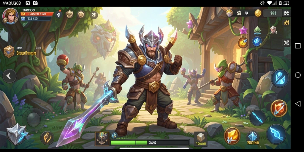 Tampilan grafis yang memukau dari gameplay <strong>MADU303</strong> memperlihatkan aksi seru.