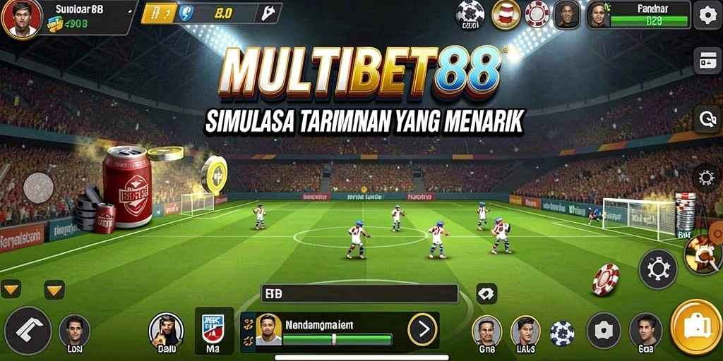 Tangkapan layar gameplay MULTIBET88 yang menampilkan suasana permainan taruhan.