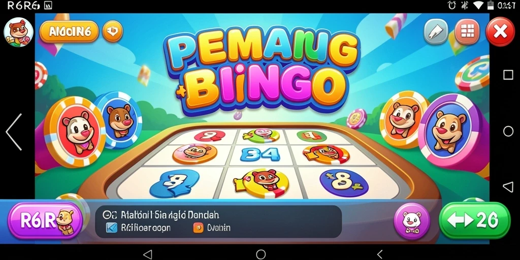 Tampilan menarik dari gameplay Bingo di R6R6.
