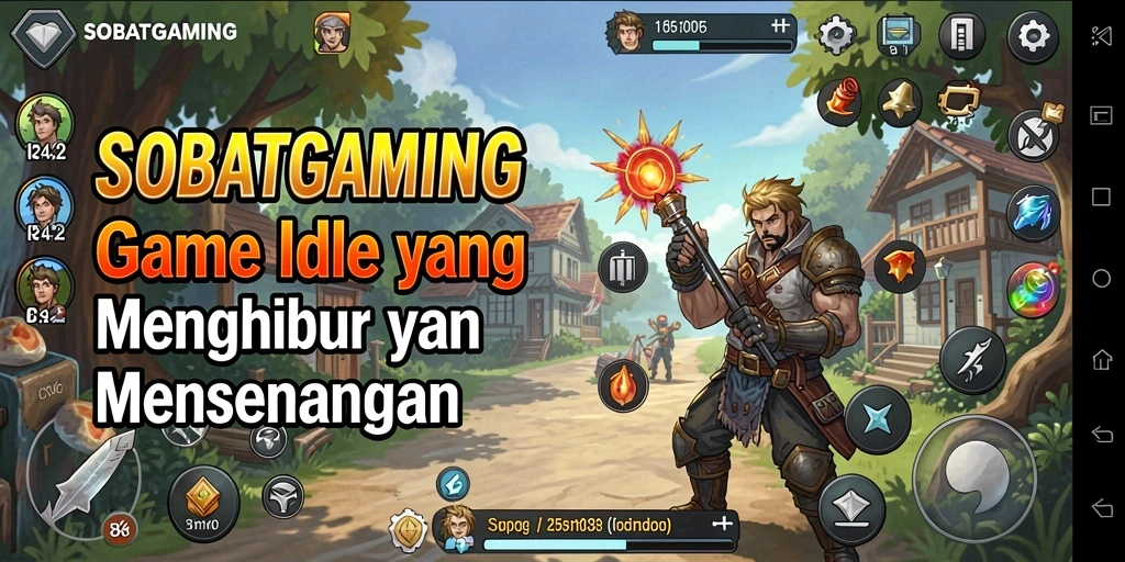 Screenshot menunjukkan gameplay seru dan karakter menarik dalam SOBATGAMING.