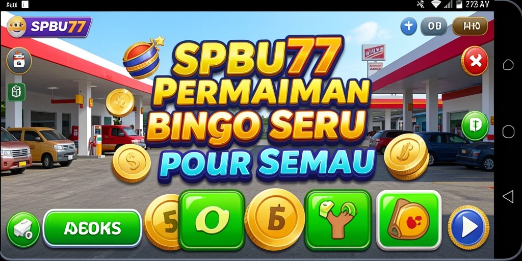 Tampilan screenshot dari gameplay seru SPBU77 Bingo.