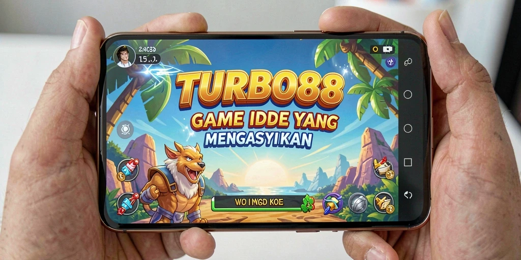 Screenshot TURBO88 menampilkan karakter sedang mengumpulkan item dengan gameplay Idle.